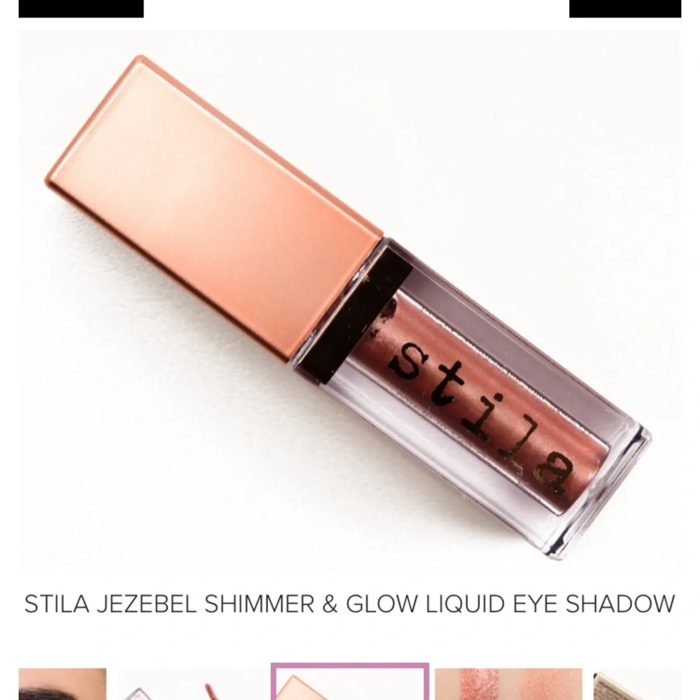 NEW Stila Shimmer & Glow Liquid Eyeshadow Glitter 0.153 fl oz 4.5 mL Jezebel NIB
